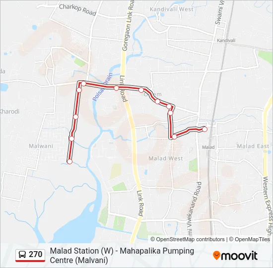 270 Bus Line Map
