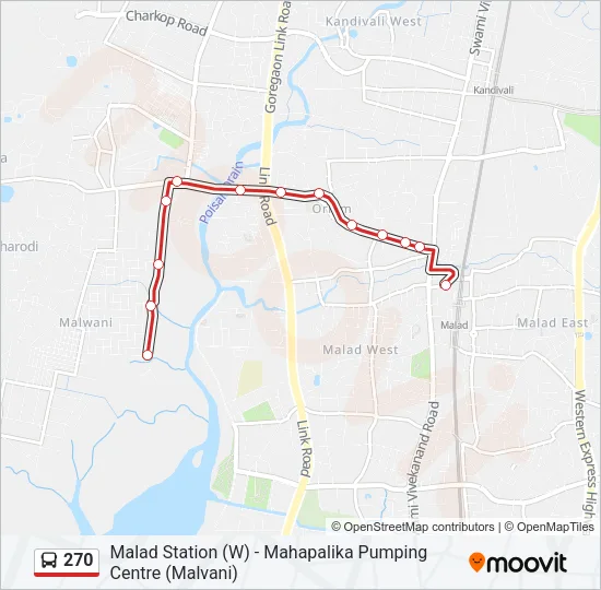 270 Bus Line Map
