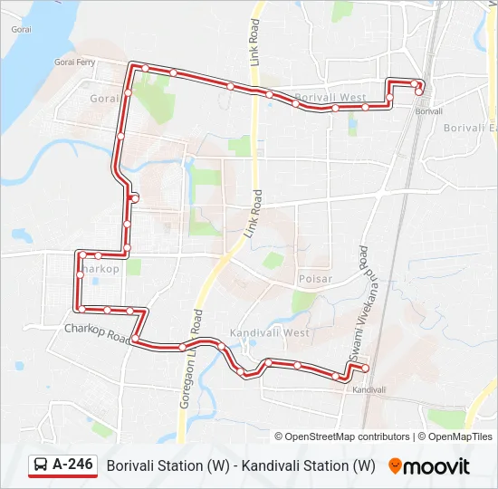 A-246 Bus Line Map