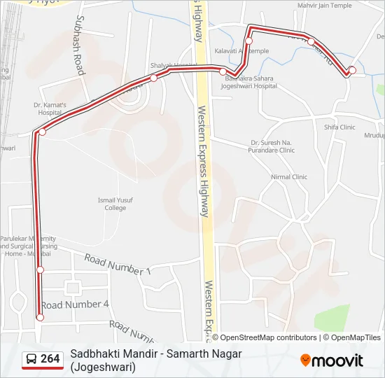 264 Bus Line Map
