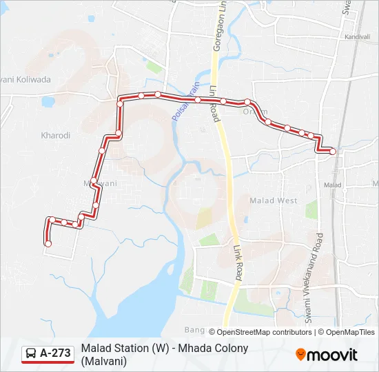 A-273 Bus Line Map
