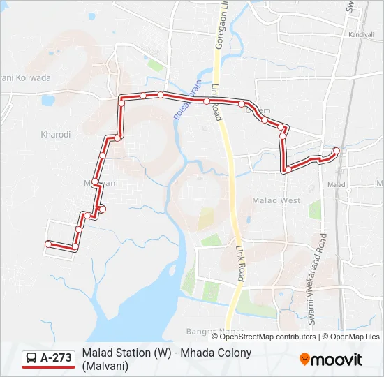 A-273 Bus Line Map