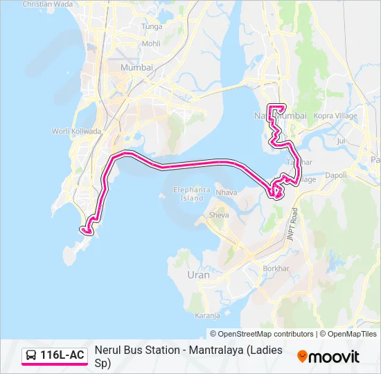 116L-AC Bus Line Map
