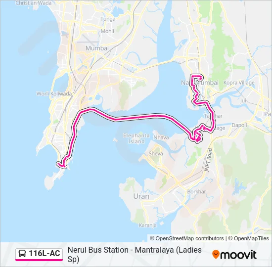 116L-AC Bus Line Map