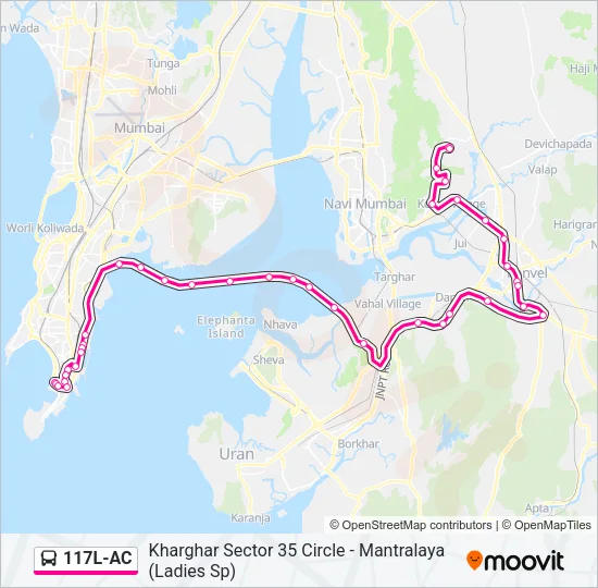 117L-AC Bus Line Map