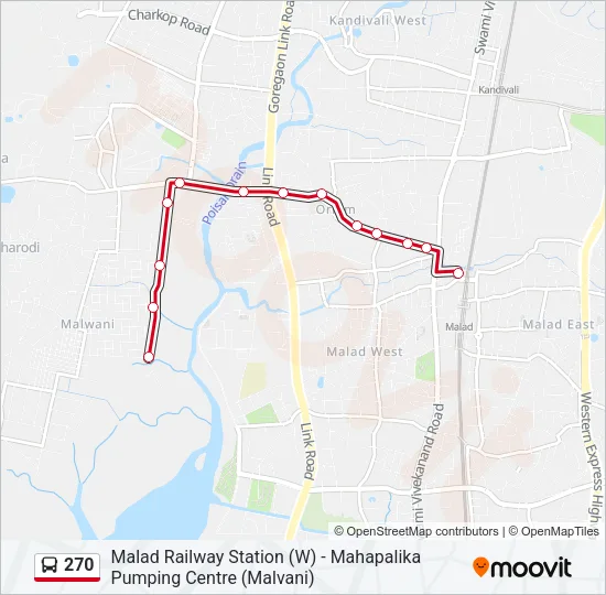 270 Bus Line Map