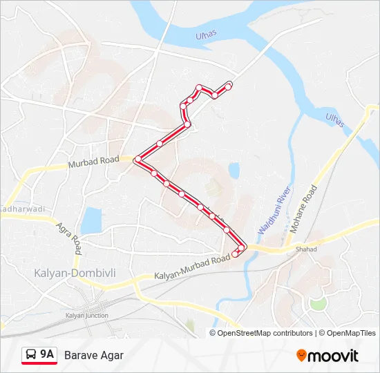 9A Route: Schedules, Stops & Maps - Barave Agar (Updated)