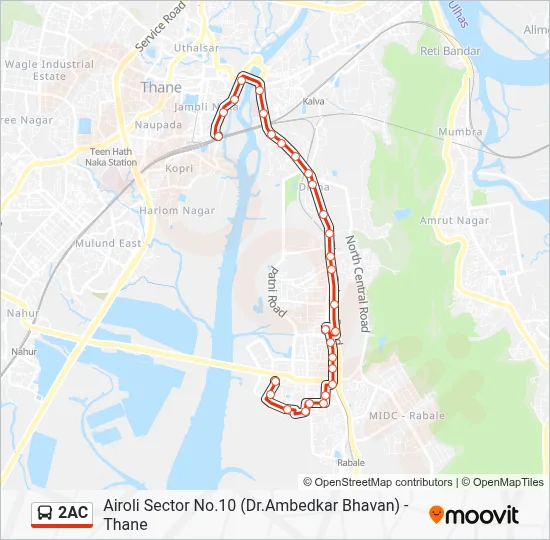 2AC Route: Schedules, Stops & Maps - Thane (Updated)