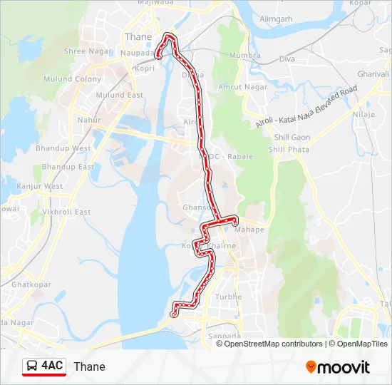 4ac View 4AC Route: Schedules, Stops & Maps - Thane (Updated)
