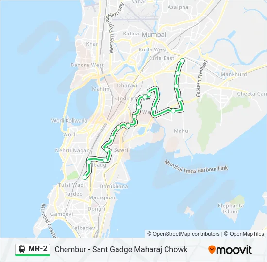MR-2 Light Rail Line Map