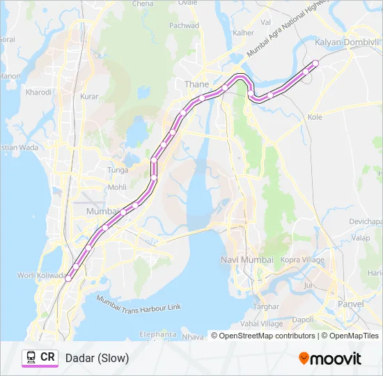 CR Train Line Map