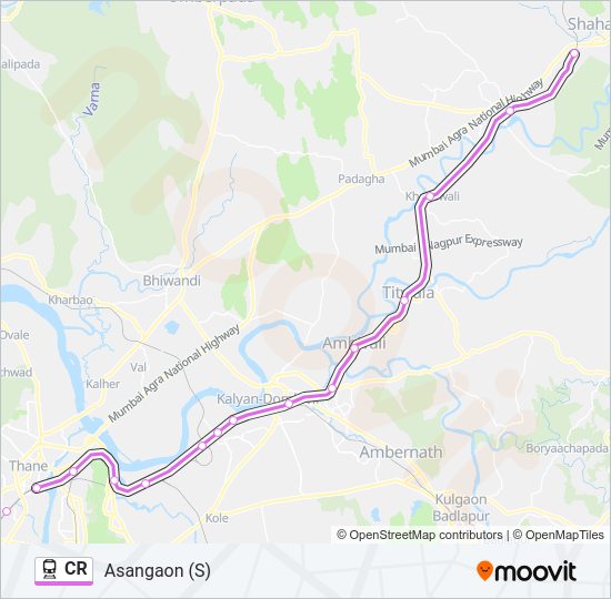 CR train Line Map