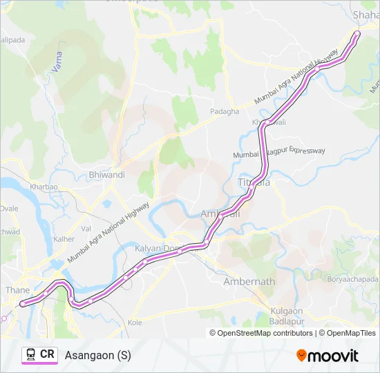 CR Train Line Map