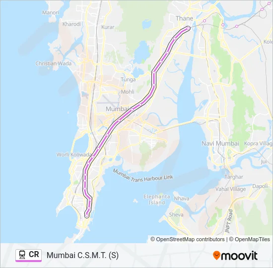 CR Train Line Map
