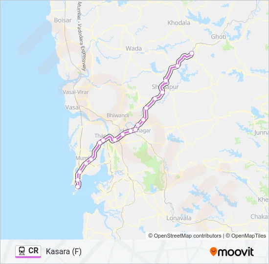CR Train Line Map