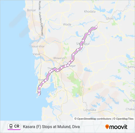 CR Train Line Map