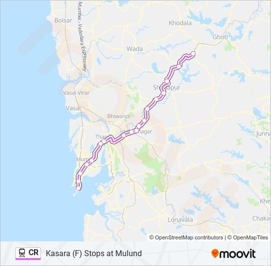 CR train Line Map