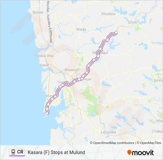 CR Train Line Map