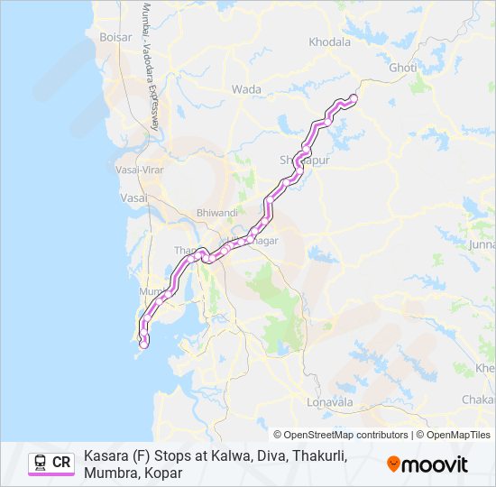 CR train Line Map