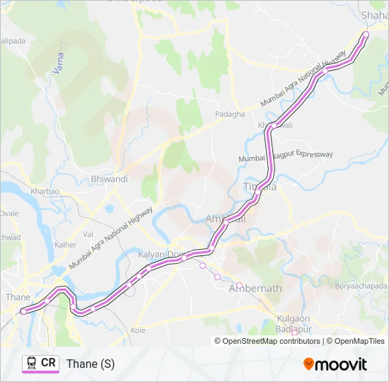 CR Train Line Map