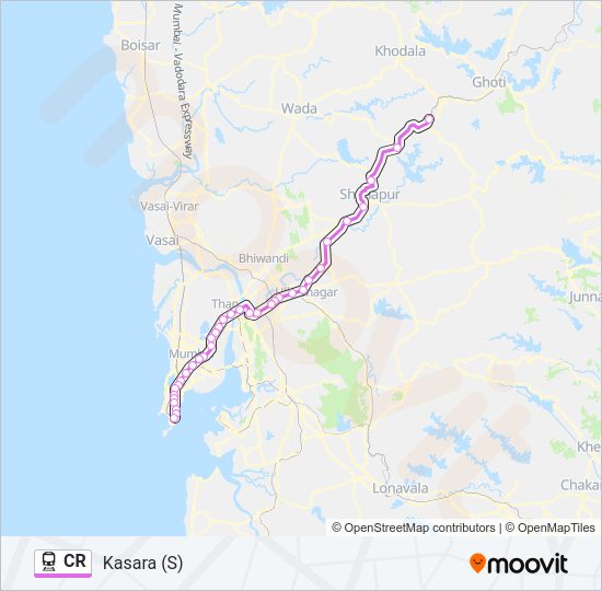 CR Train Line Map