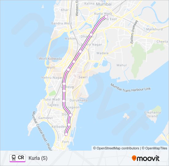 CR train Line Map