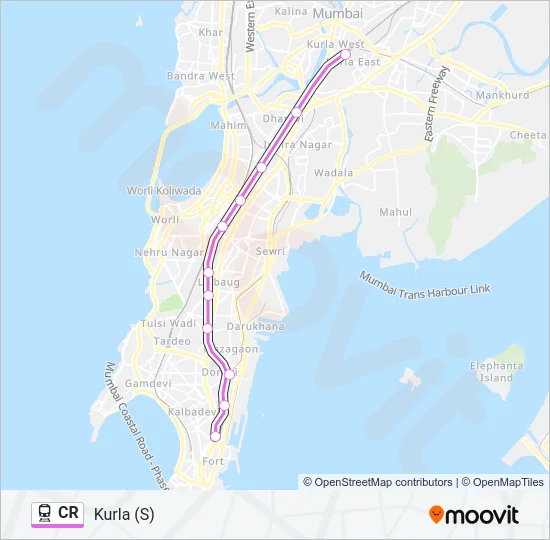 CR Train Line Map