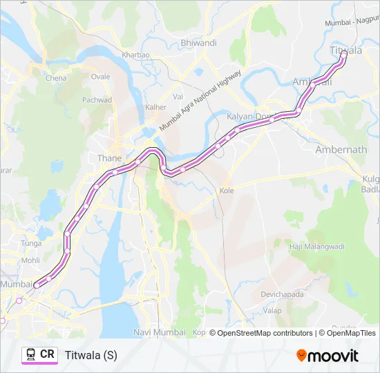 CR Train Line Map