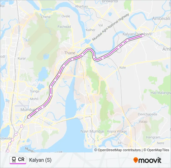 CR Train Line Map