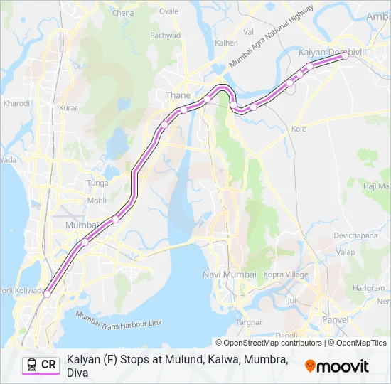 CR Train Line Map