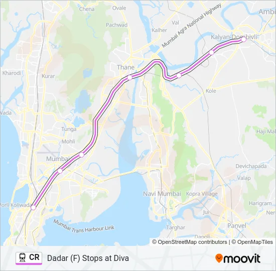 CR Train Line Map