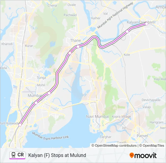 CR Train Line Map