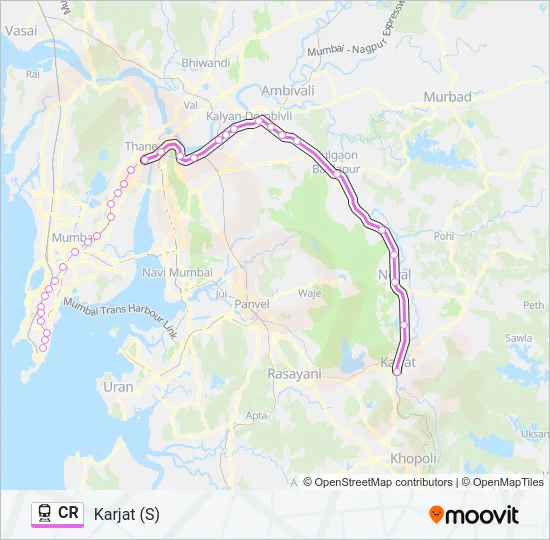 CR Train Line Map