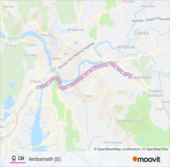 CR train Line Map