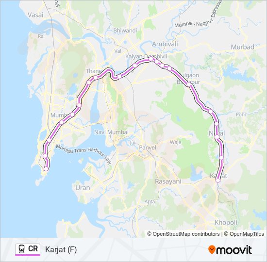 CR train Line Map