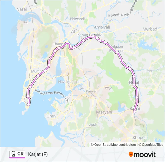 CR Train Line Map