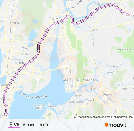 CR Train Line Map