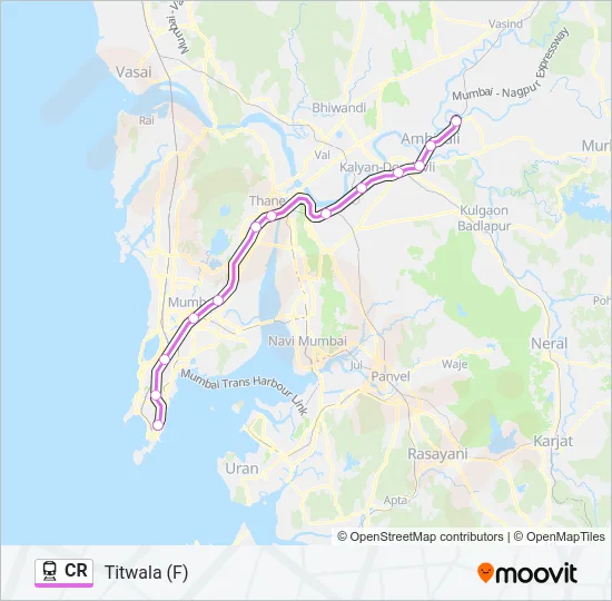 CR Train Line Map