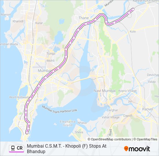 CR train Line Map