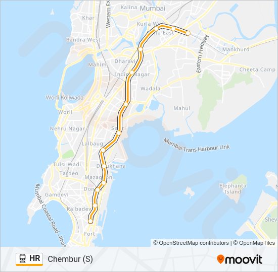 HR train Line Map