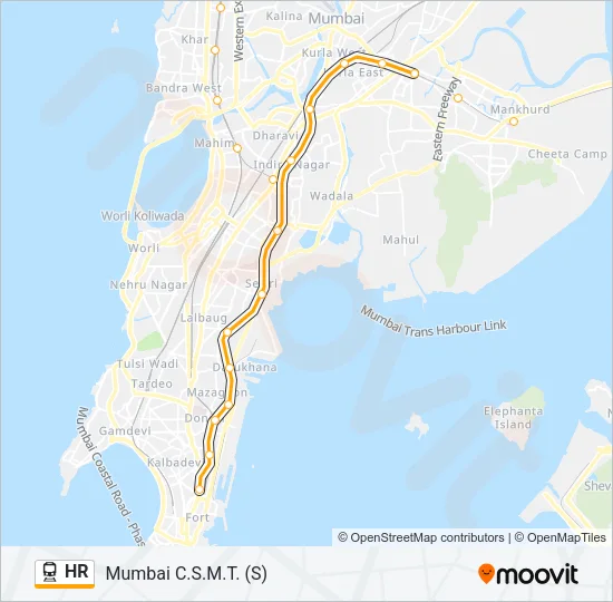 HR Train Line Map