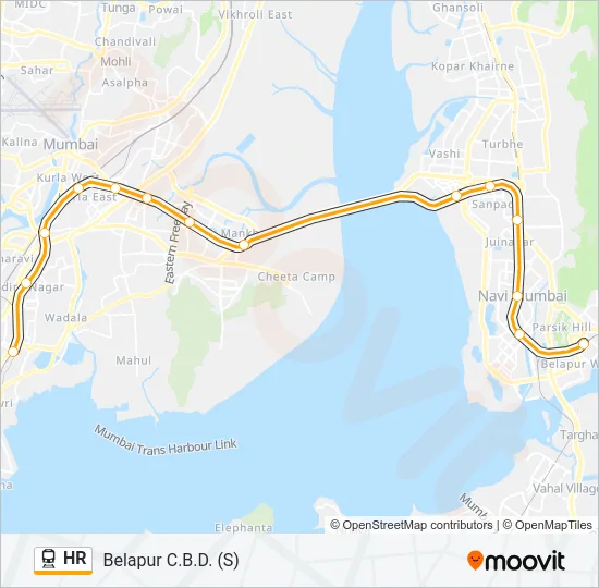 HR Train Line Map
