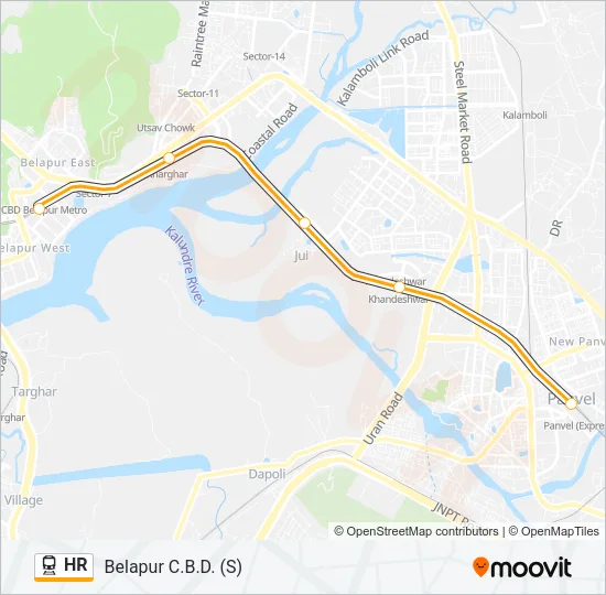 HR Train Line Map