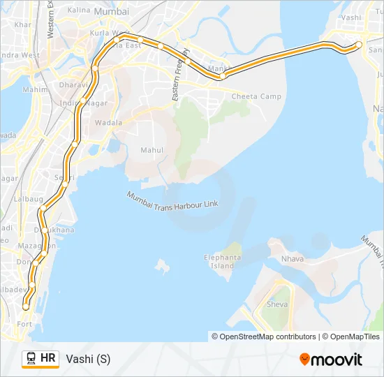 HR Train Line Map