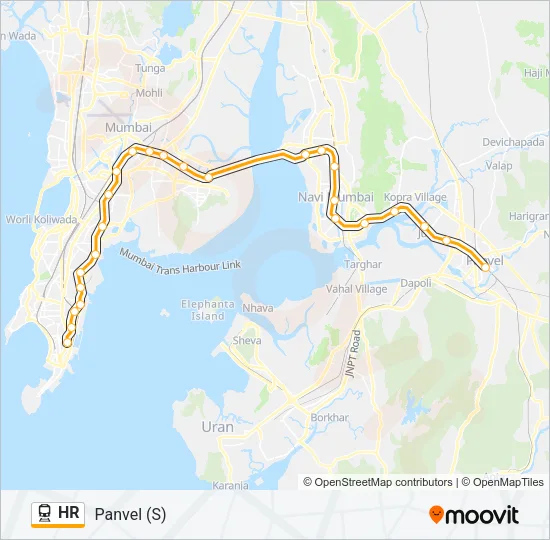 HR Train Line Map