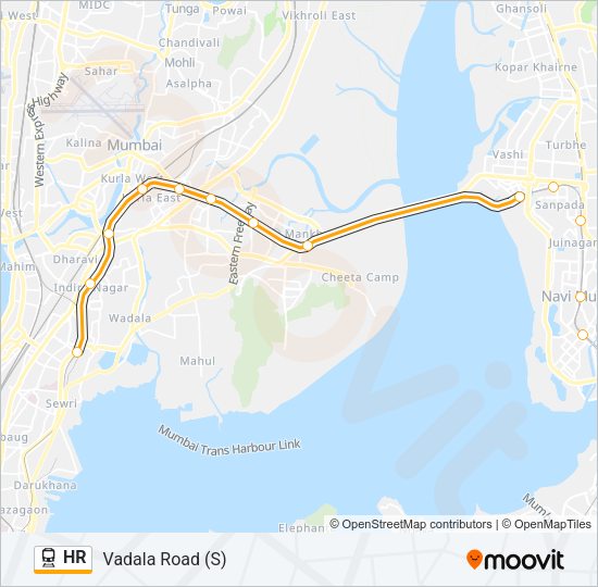 HR Train Line Map