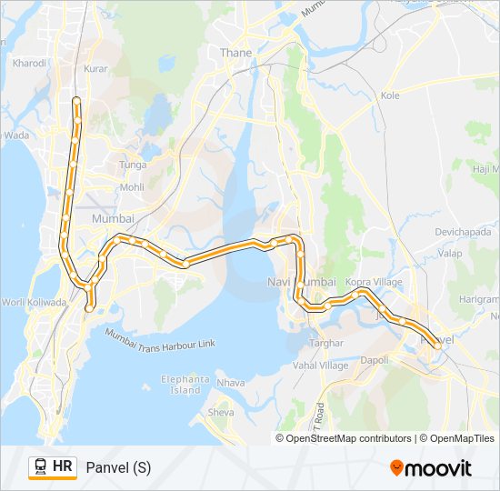 HR Train Line Map