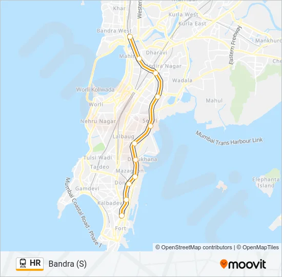 HR Train Line Map