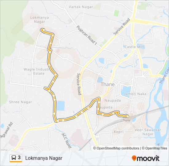 3 bus Line Map