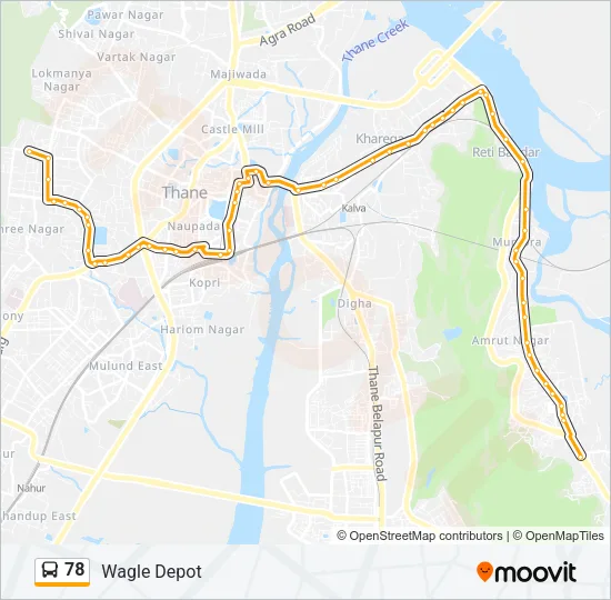78 Bus Line Map